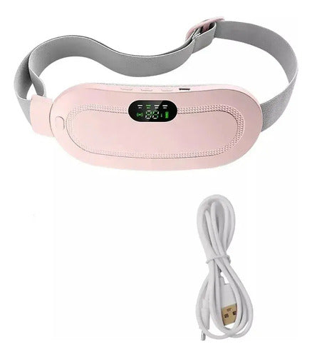Masajeador Térmico Inalámbrico Alivia Dolor Menstrual Rosa