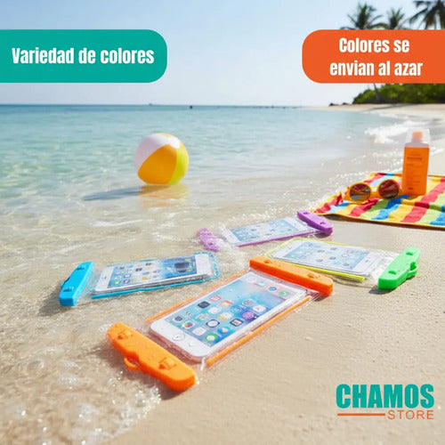 Pack X2 Carcasa Funda Porta Celular Impermeable Anti Agua Colores Surtidos