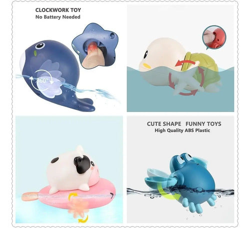 Set X5 Juguetes De Baño Para Bebé Y Niños Juguete Bañera Variado
