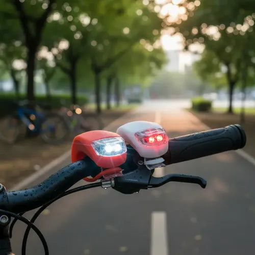 Juego De 2 Luces Led Delantera Y Trasera Para Bicicleta