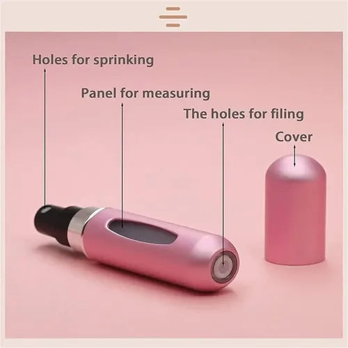 Pack 4 Atomizador Perfume Botella Recargable 5ml Kit Viaje