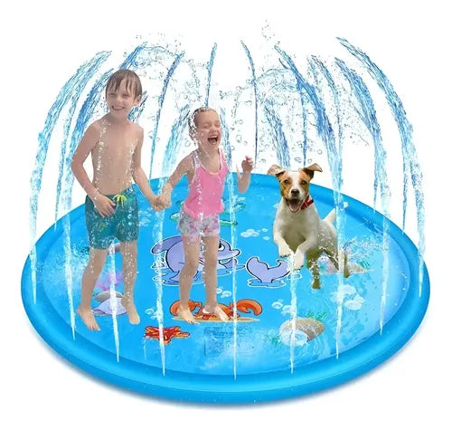 Piscina Inflable Tipo Fuente Para Niños Y Mascotas 170 Cm