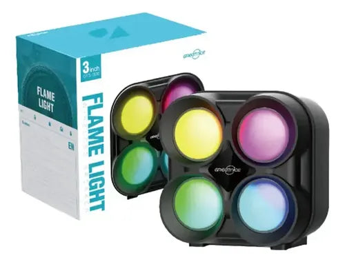 Parlante Bluetooth Portátil Recargable Con Luz Led Negro