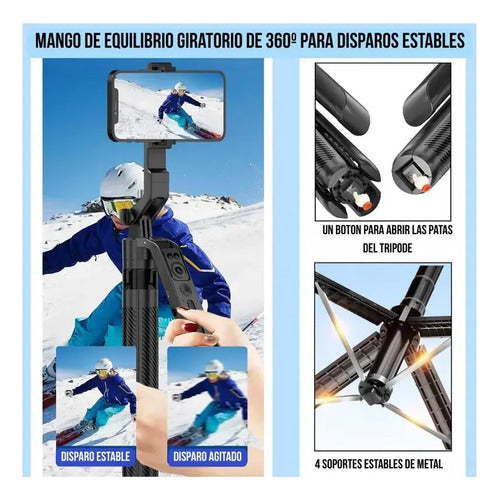Trípode Con IA Seguimiento Automático Para Celular Y Cámara