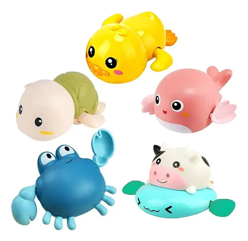 Set X5 Juguetes De Baño Para Bebé Y Niños Juguete Bañera Variado