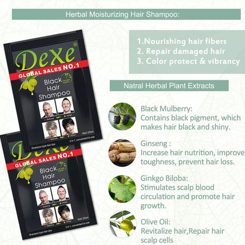 Champo Dexe Tinte Orgánico Instantáneo Cubre Canas 10 Piezas