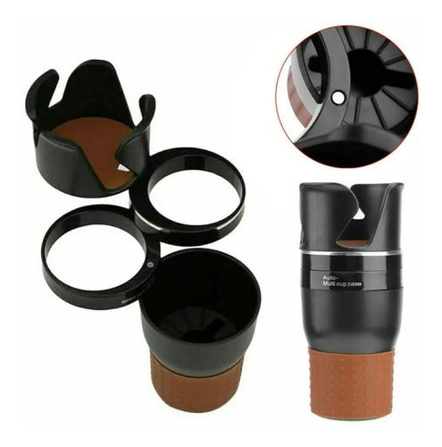 Soporte De Vasos Para Auto Organizador Giratorio 360 5 En 1