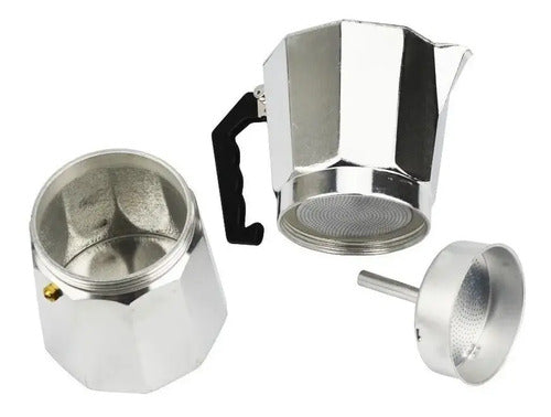 Cafetera Italiana 6 Tazas Cafetera Portatil Grecas Plateado