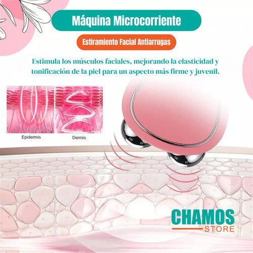 Máquina Microcorriente Estiramiento Facial Antiarrugas Todo Tipo De Piel Día/noche