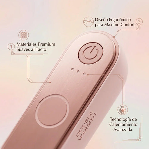 Calentador De Manos Magnético Portátil 2 En 1 Recargable Usb Rosa Calentador Magnético