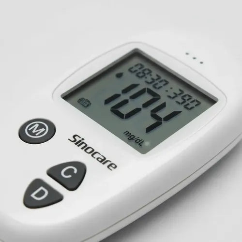 50 Tiras Reactivas 50 Lancetas Sinocare Medición Glucosa Blanco