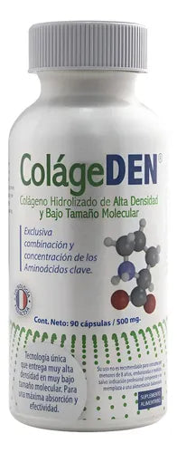 Colágeden Colágeno Hidrolizado Alta Densidad Vitamina C 90 Cápsulas Sin Sabor
