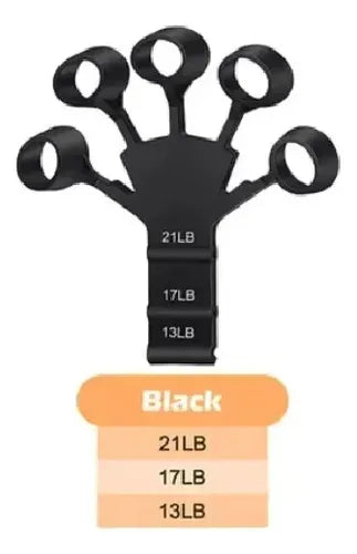 Ejercitador Banda Resistencia Entrenador Antebrazo Grip Mano Negro