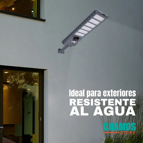 Foco Solar 500w Recargable Ip65 Sensor Con Control Remoto Negro Blanco Neutro