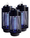 Lampara Uv Para Mosquitos Pack 3 Eliminador De Insectos Usb Negro
