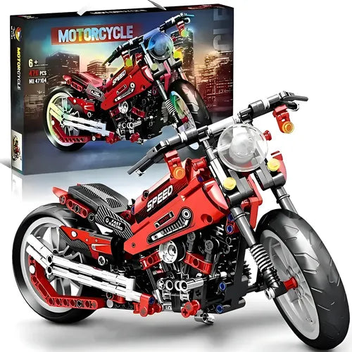 Motocicleta Armable Juguete Armable Kit Bloques Construcción