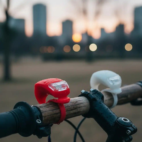 Juego De 2 Luces Led Delantera Y Trasera Para Bicicleta