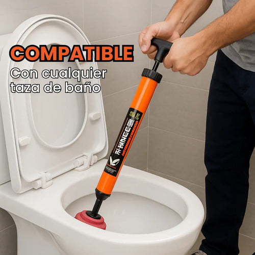 Sopapo Destapador Cañerías Para Baños Alta Presión Drenaje