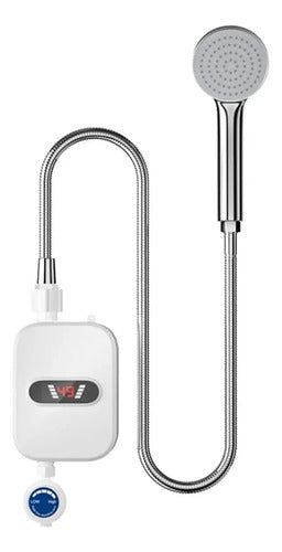 Calentador De Agua Instantáneo Eléctrico De 3 Kw Para Ducha Blanco