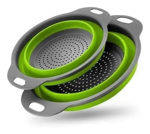 Colador Retráctil Plástico Grande De Goma Circular 29 Cm