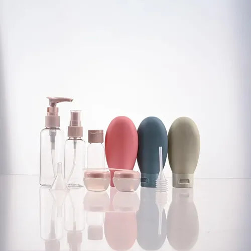 Set Kit De Envases Vacíos Para Viaje Dispensador Líquidos