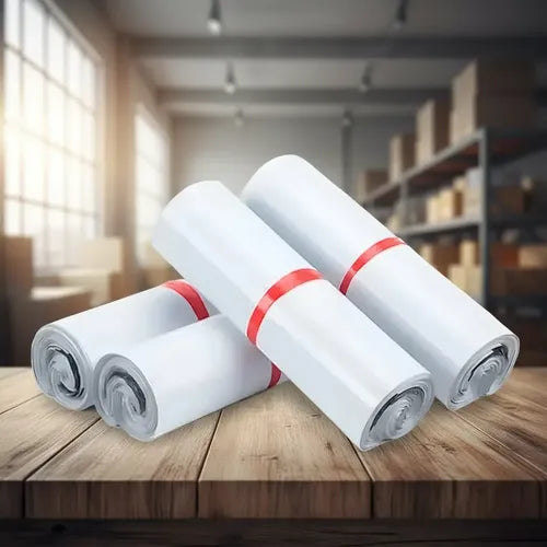 Pack 100 Bolsas Frc 25x35cm Courier Embalaje Autoadhesivo Blanco Unicolor