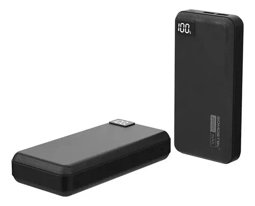 Batería Externa Somosted Portátil 20000 Mah Carga Rápida Usb-c Negro Y Blanco