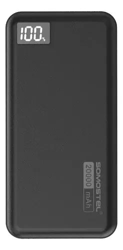 Batería Externa Somosted Portátil 20000 Mah Carga Rápida Usb-c Negro Y Blanco