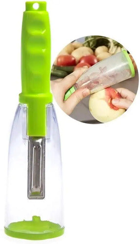 Pelador De Frutas Y Verduras Con Almacenamiento