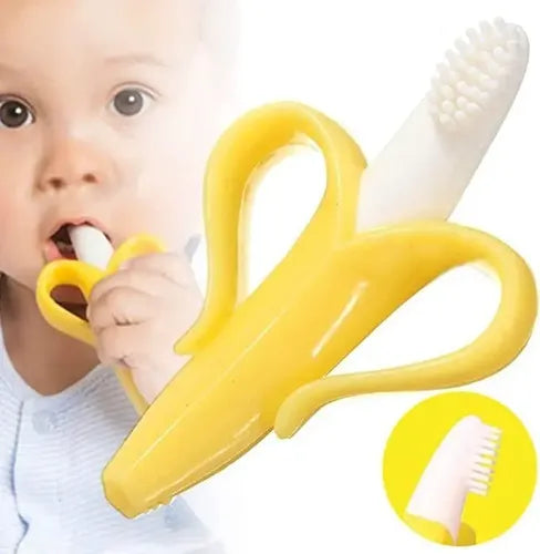 Banana Rascador De Encías Mordedor Cepillo Dientes Infantil