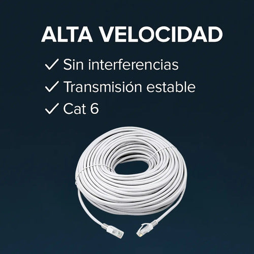 Cable De Red Rj45 Cat6e 15 Metros 4par 24awg Interior Armado