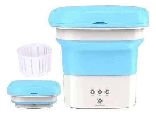 Mini Lavadora Portatil Plegable Personal Ligera Automática