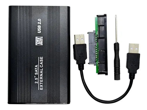 Cofre Case Metal Disco Duro Sata 2.5 Usb 2.0 Hdd Notebook