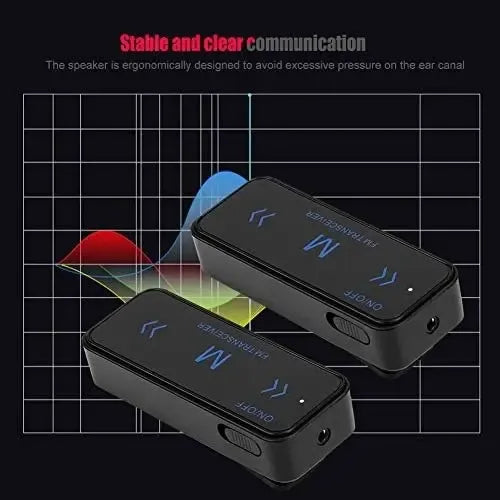 Mini Walkie Talkie Intercomunicador Empresarial De 2 Vías Co Negro 16