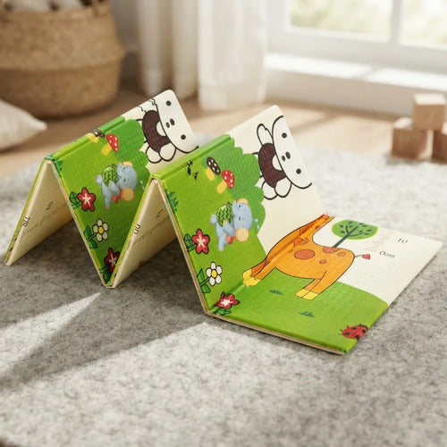 Alfombra Anti Golpes Tapete Bebe Plegable Reversible Juego