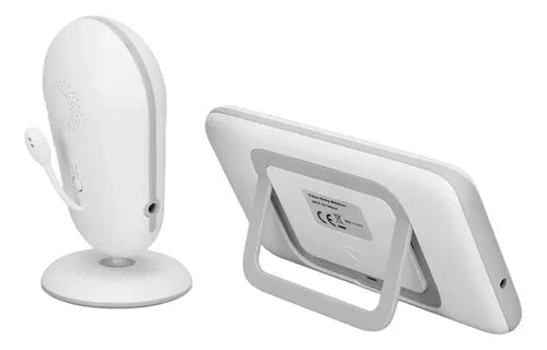 Monitor De Video Para Bebés De 4.3 Pulgadas Visión Nocturna Blanco