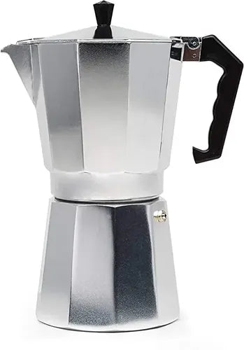 Cafetera Italiana 6 Tazas Cafetera Portatil Grecas Plateado