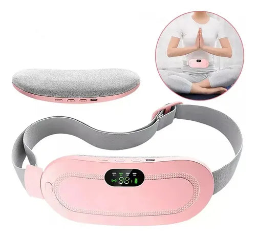 Masajeador Térmico Inalámbrico Alivia Dolor Menstrual Rosa