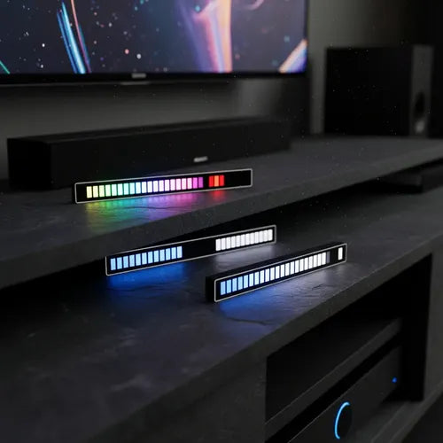 Barra De Luz Led Control De Sonido Al Ritmo Música Rgb