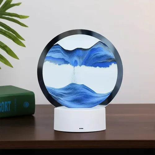 Lampara Arena De Movimiento Decoración Con Luz Adorno Mesa