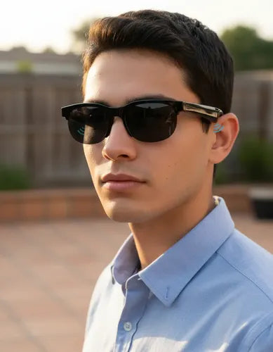 Lentes Inteligente Polarizadas Bluetooth Altavoz Micrófono Negro