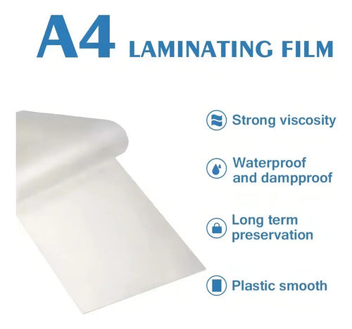 Pack X100 Laminas Termolaminar Micas Plasticado 31x21cm