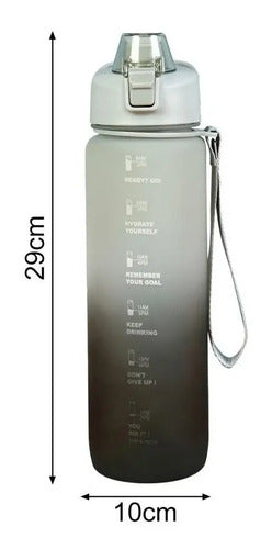 Botella De Agua Con Medidor Motivacional 1000 Ml