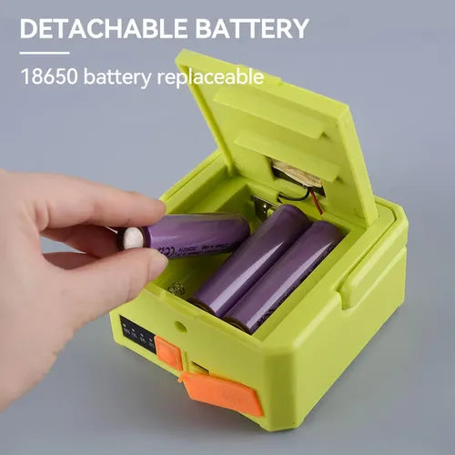 Mini Lampara Emergencia Solar Portátil Recargable 100w Usb Verde Claro
