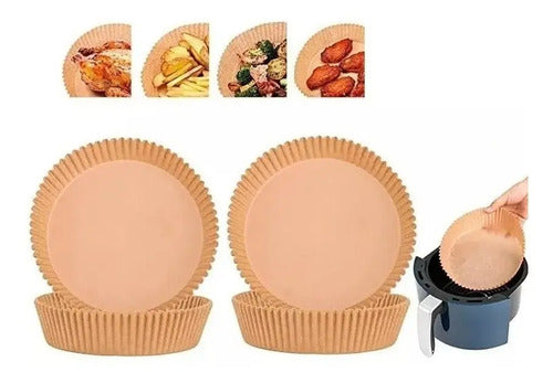 Papel Freidora 50 Unidades Forros Desechables Air Fryer 20cm
