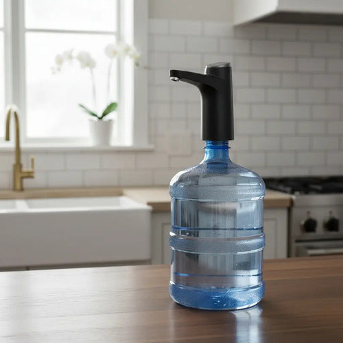 Bomba Dispensadora De Agua Inalámbrica Grifo Negro Negro