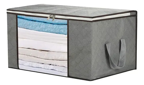 Bolsa Cajas Organizadoras Grandes Almacenamiento Ropa Gris Organizador De Ropa