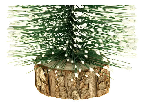Pack X3 Mini Árbol De Navidad Pascua Decorativo Mesa 15 Cm Verde