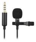Micrófono Lavalier Omnidireccional Zhs Solapa Para Celulares 1.5m Negro