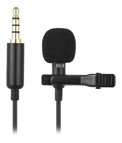 Micrófono Lavalier Omnidireccional Zhs Solapa Para Celulares 1.5m Negro